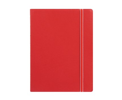 Filofax Notebook röd linjerad