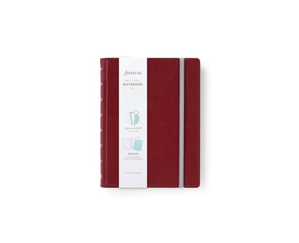 Filofax Notebook Burgundy linjerad