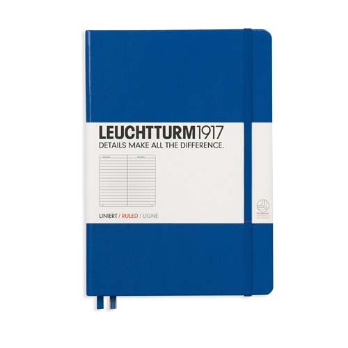 Leuchtturm Notebook A5 hard 249s Royal blue linjerad