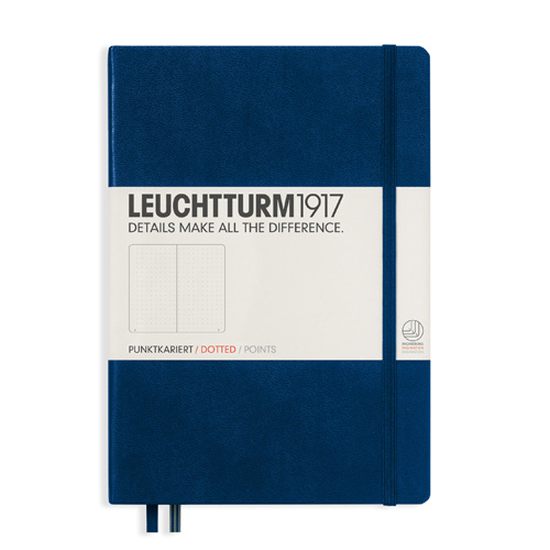 Leuchtturm Notebook A5 hard 249s Navy dotted