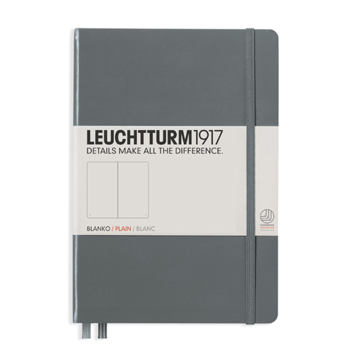 Leuchtturm Notebook A5 hard 249s Anthracite olinjerad