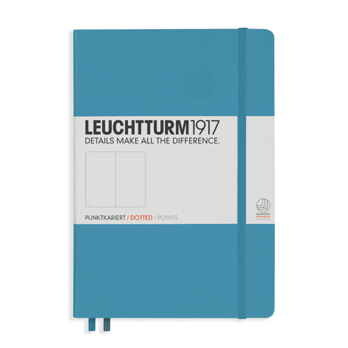 Leuchtturm Notebook A5 hard 249s nordic blue dotted