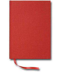 Olinjerad Blank Book A5 256 sidor Red