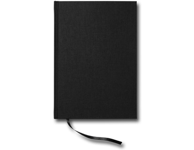 Linjerad Notebook A5 128 sidor Black