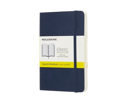 Moleskine Plain Classic Notebook Large - Blå 