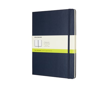 Moleskine Notebook X-large Hard Cover - Blå - olinjerad
