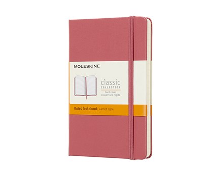 Moleskine Ruled Classic Notebook Pocket - Rosa 9x14cm 