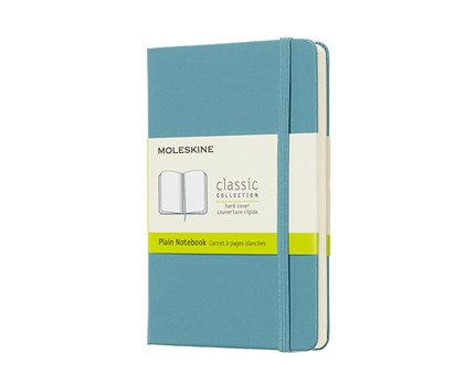 Moleskine Plain Classic Notebook Pocket - Reef Blue 