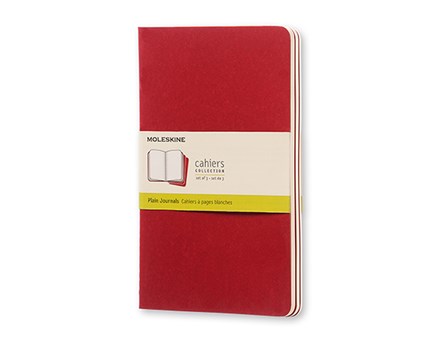 Moleskine Cahier Journal Large Plain - Röd