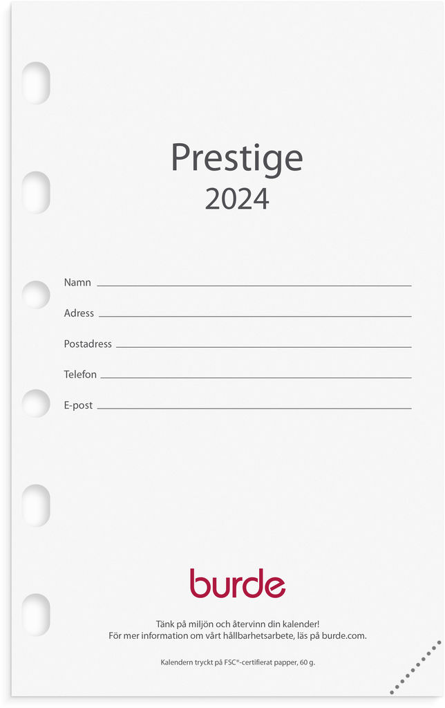 Compact kalendersats Prestige 2024