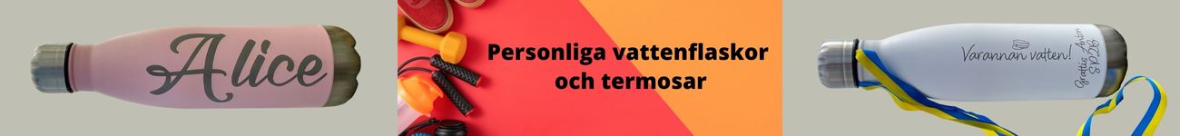 Personliga vattenflaskor med egen text