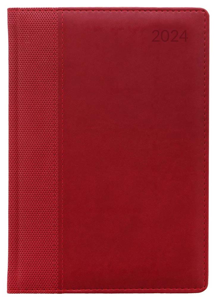 Kalender Executive A5 Vertical Röd 2024