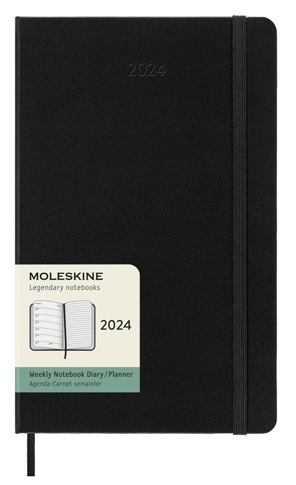 Moleskine Weekly Notebook Black hard Large 2025