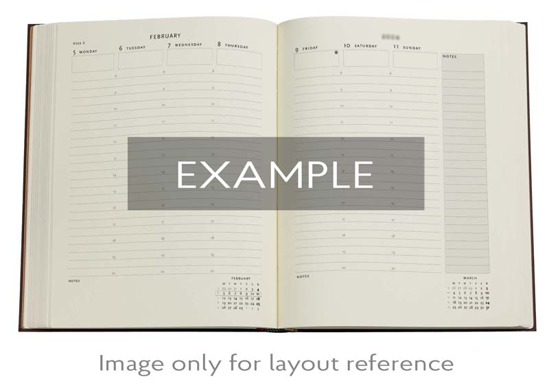Kalender Paperblanks Blue Luxe Vertical Grande 2025