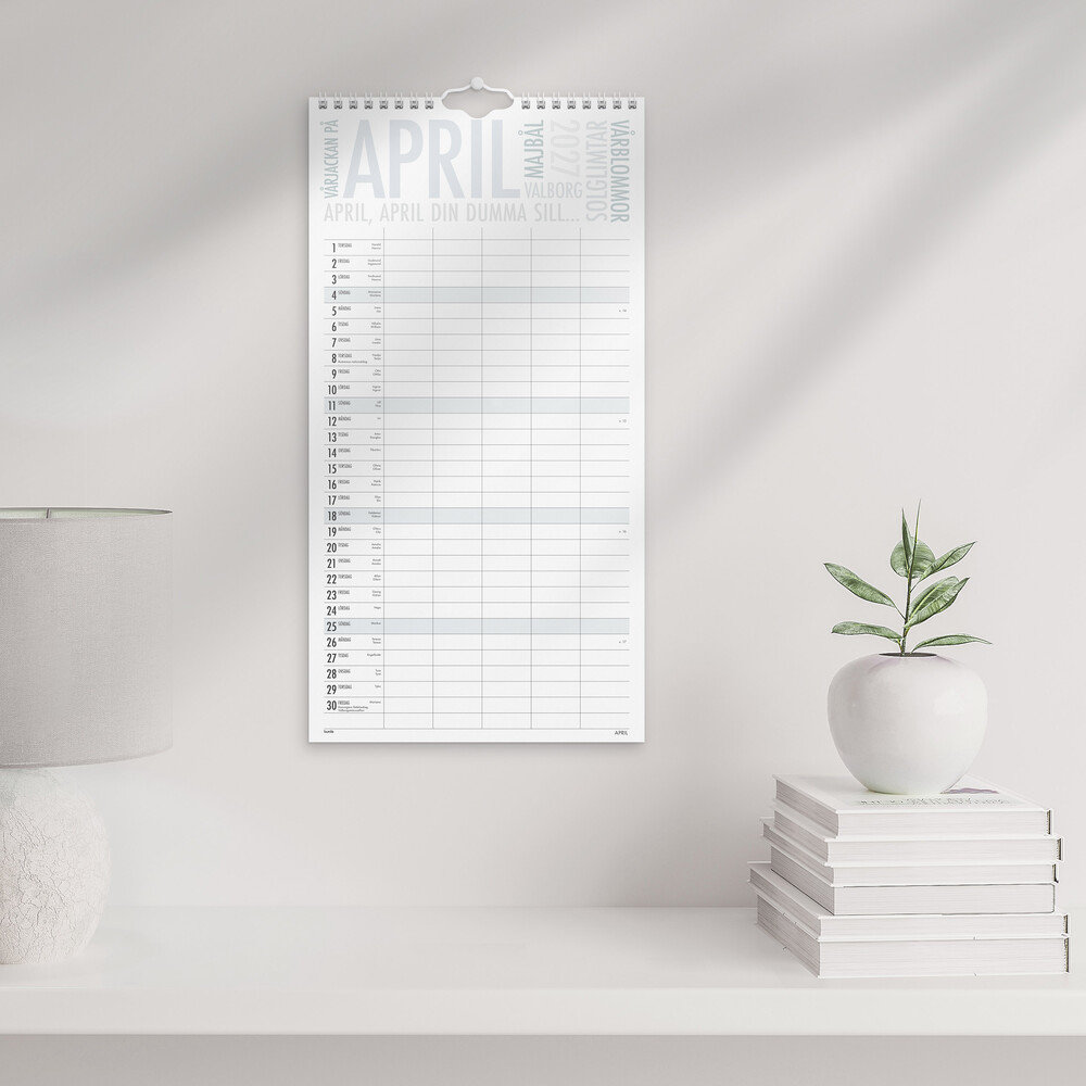väggkalender och familjekalender