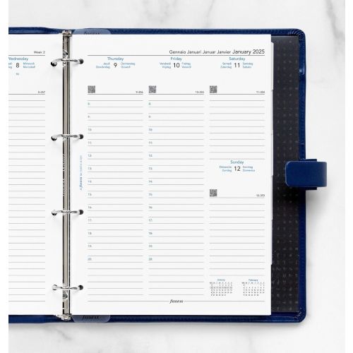 Filofax Dagbok A4 vecka/uppslag 2025
